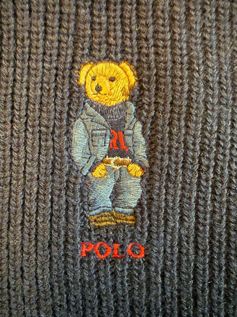 Polo Ralph Lauren テディベアマフラー ネイビー