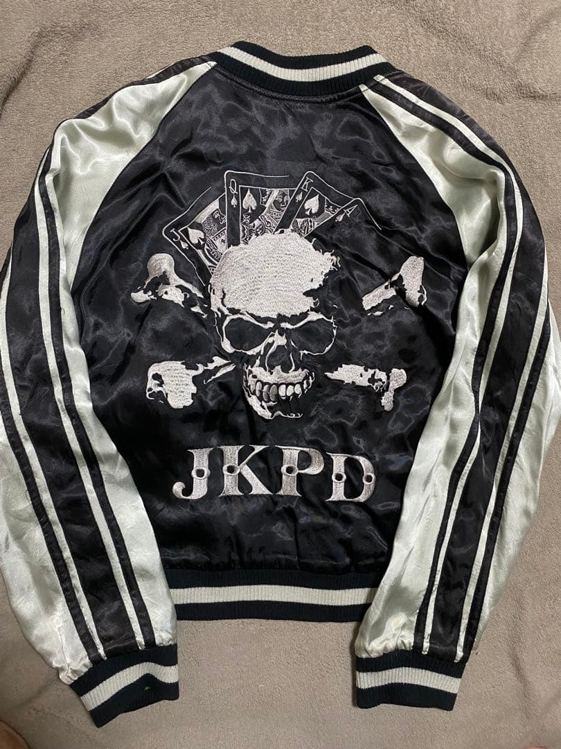 JKPD 美品 ２面用 スカル 日本限定版 スカジャン unisex レーヨン