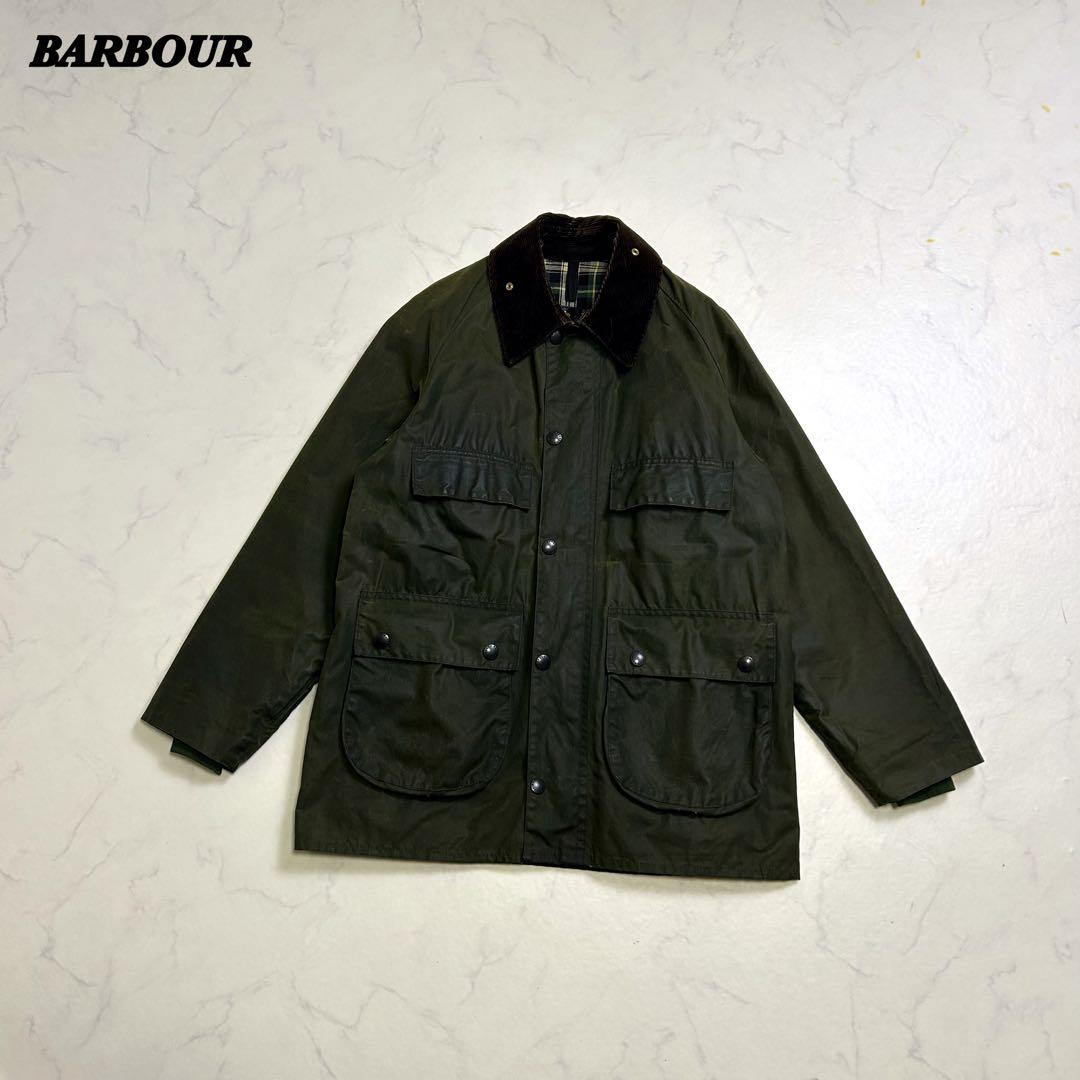 【88年製】BARBOUR BEDALE 4ポケット 旧3ワラント 36 セージ