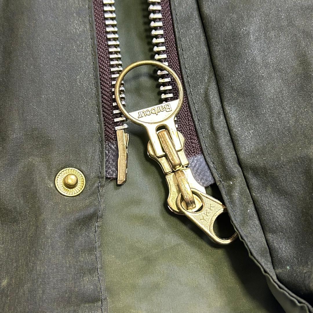 【88年製】BARBOUR BEDALE 4ポケット 旧3ワラント 36 セージ