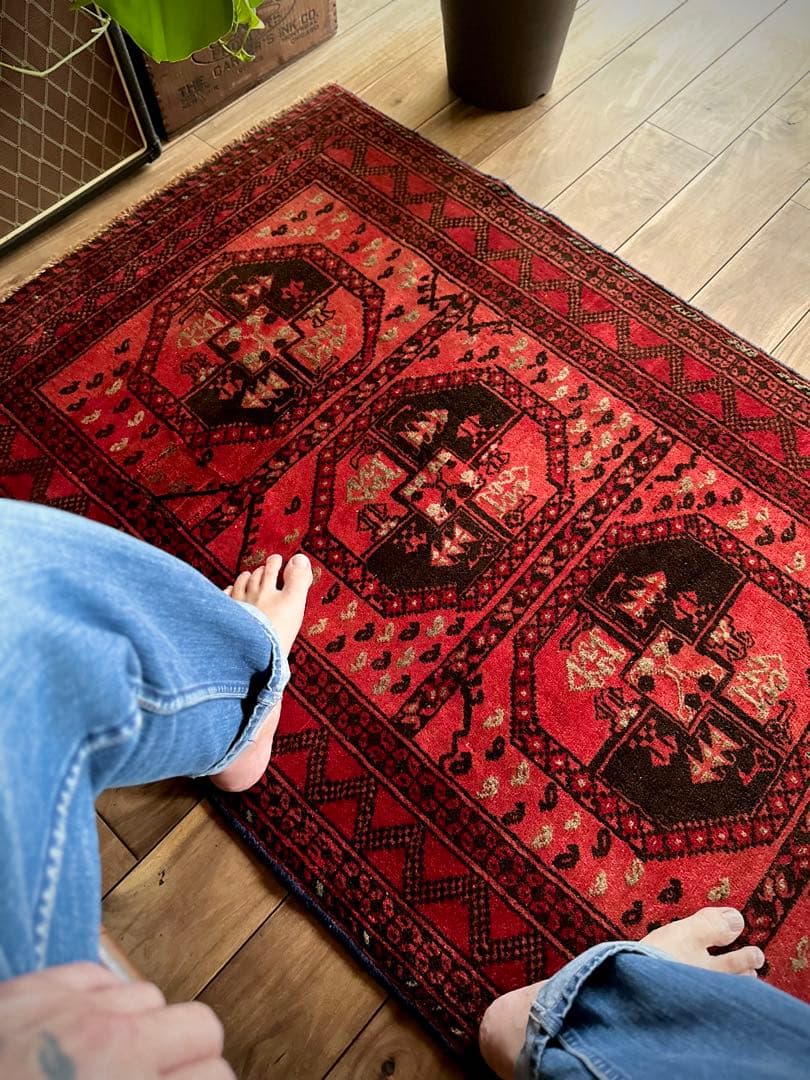 トライバルラグ　ヴィンテージラグ　トルクメン　エルサリ　アフガン　プリミティブ