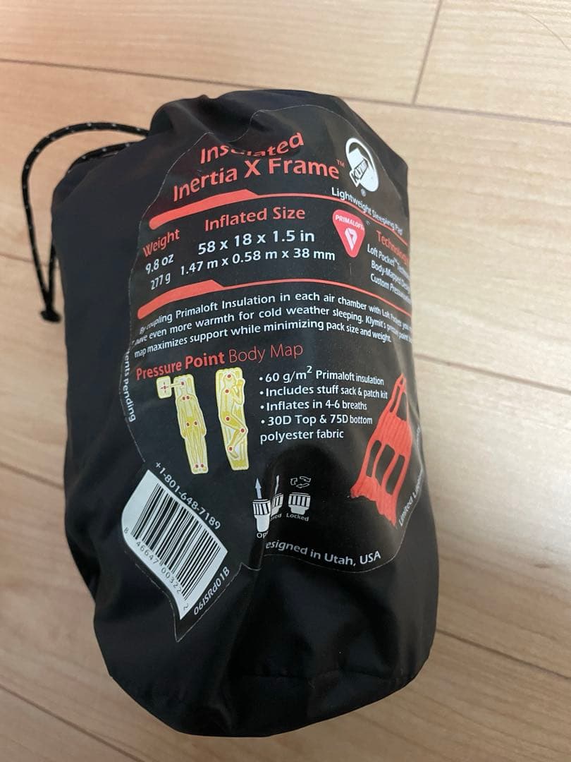 アウトドア寝具 KLYMIT INSULATED INERTIA X FRAME