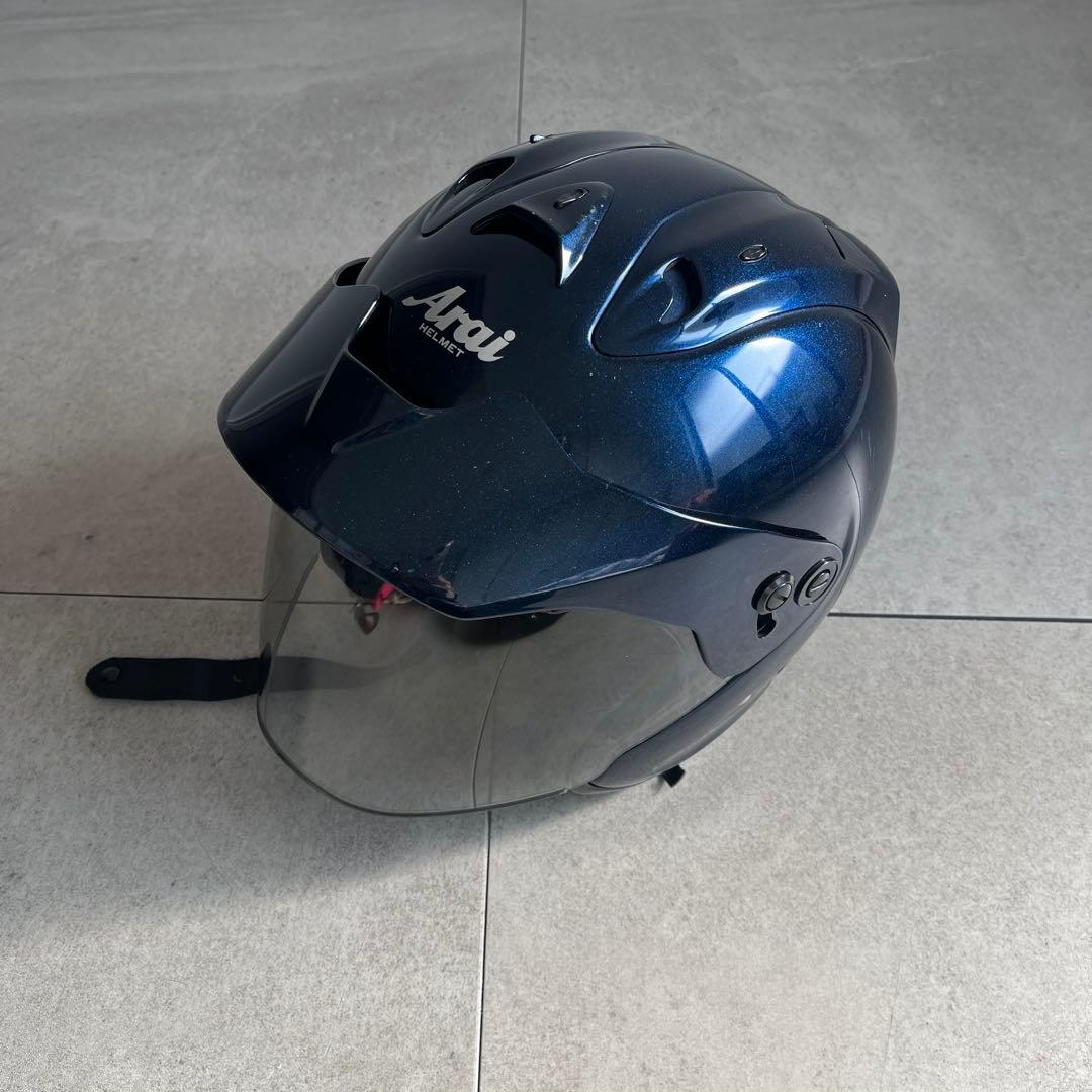 Arai　ジェットヘルメット　SZ-RAM3　UPTOWN　ブルー　光沢　バイク