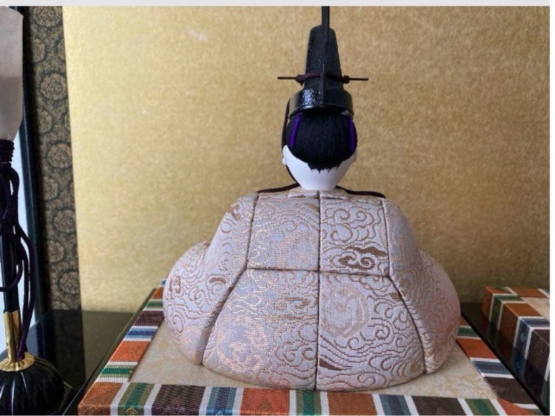 雛人形 (親王飾り)木目込み　一秀作　ケース入り