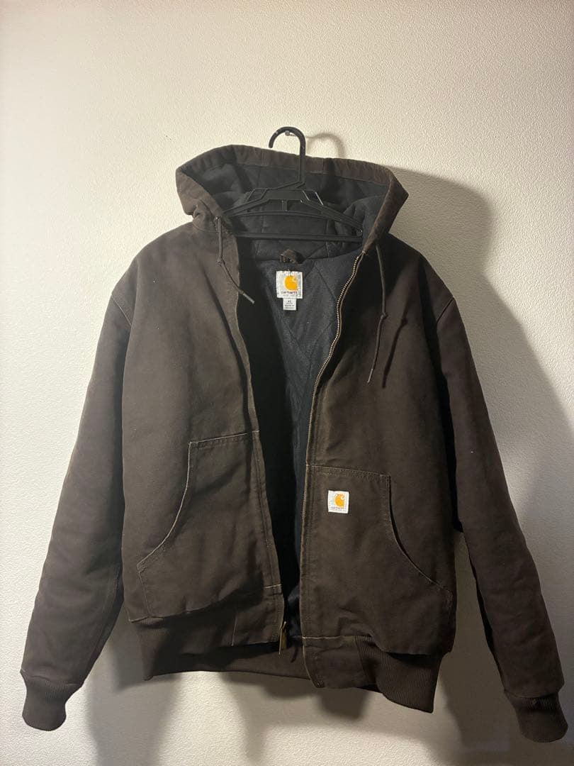 【希少XSサイズ】カーハート アクティブジャケット ダークブラウン メキシコ製