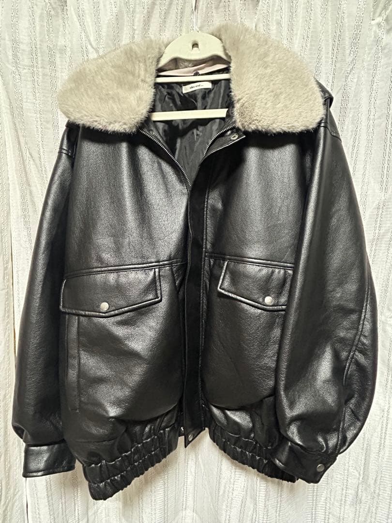 niko and ... ブラックレザージャケット