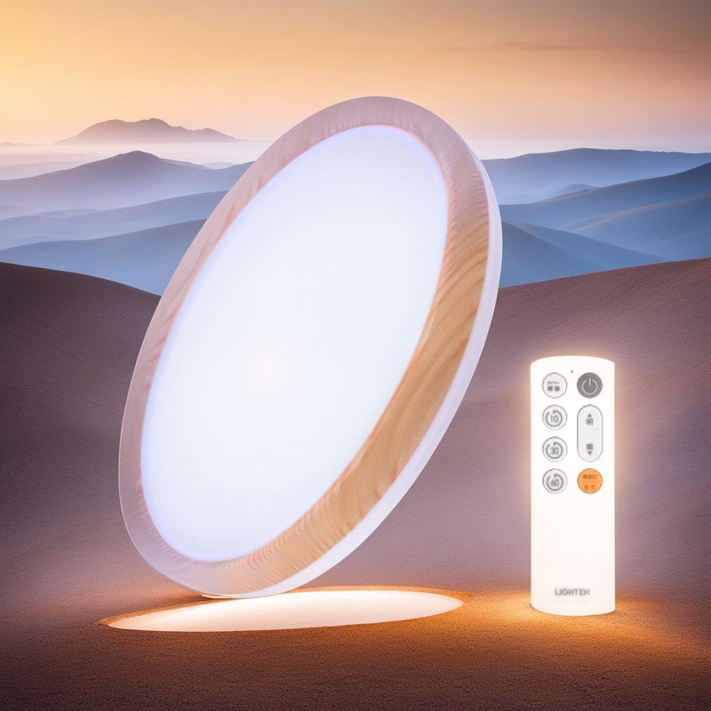 LEDシーリングライト ナチュラル木目デザイン 33W