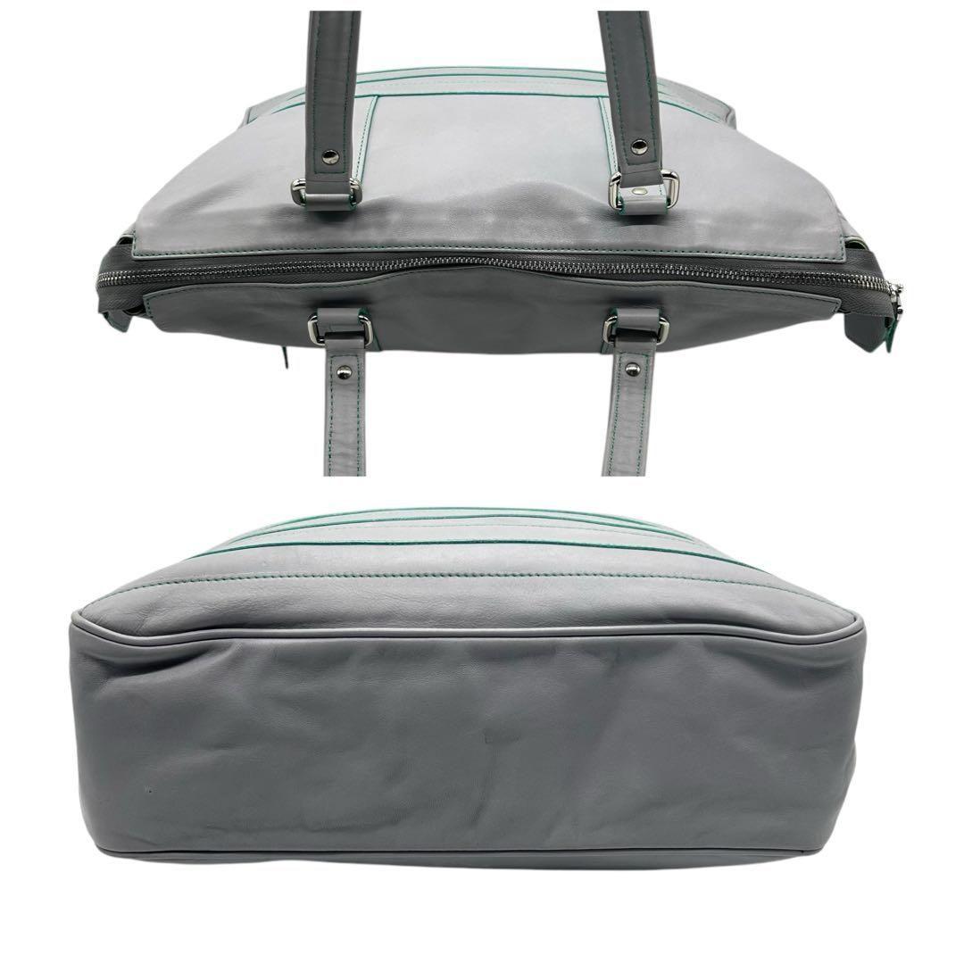 未使用級 JAQUE LE COREEトートバッグ A4トレオン グレー