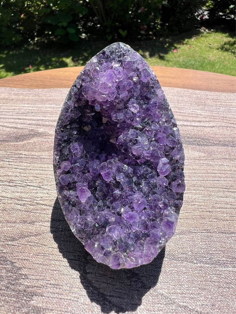 A658 高品質アメジストドーム パワーストーン 紫水晶 天然石 置き物