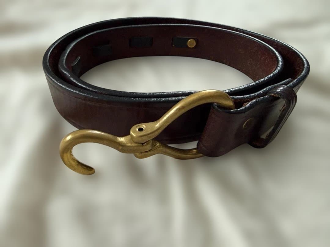 トリーレザー「Nickel Hoof Pick Belt 」34　ブラウン