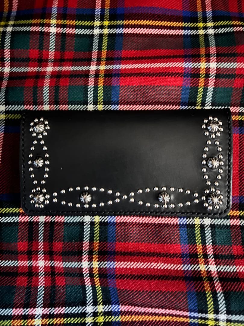 トラッカーウォレット Mサイズ　キャットアイ　スタッズ