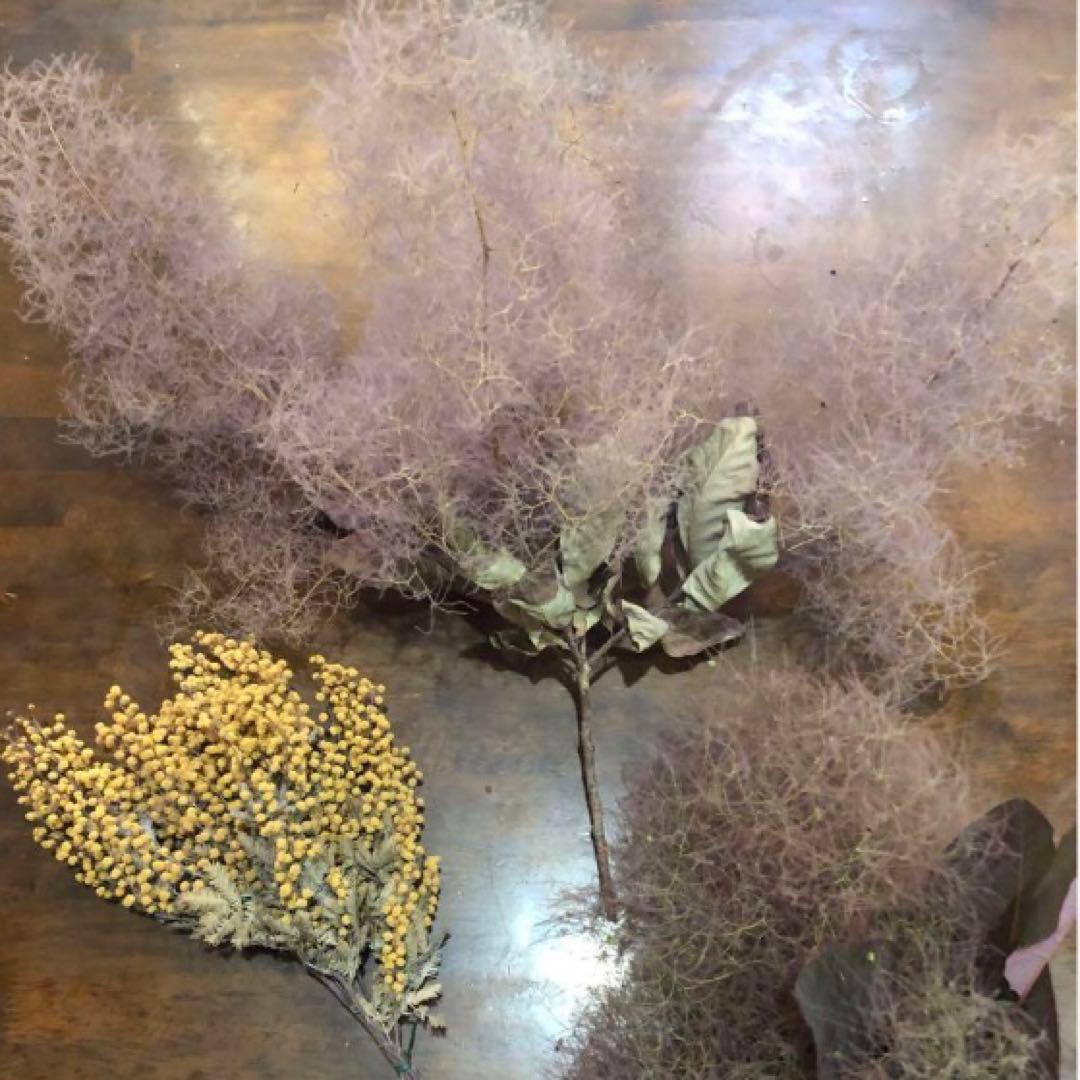 スモークツリー　ミモザ　ドライフラワー