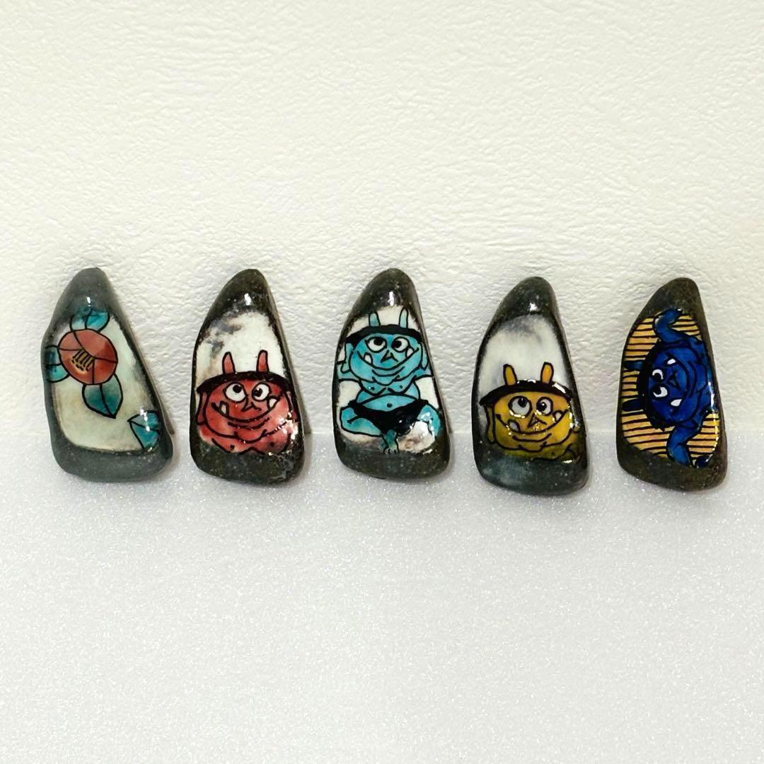 ⭐️ 【 新品 】九谷焼 幸窯 鬼紋 箸置き Aセット ⭐️