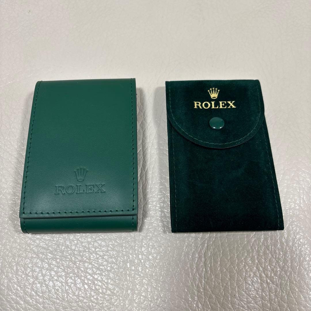 ROLEX グリーンレザー 時計ケース