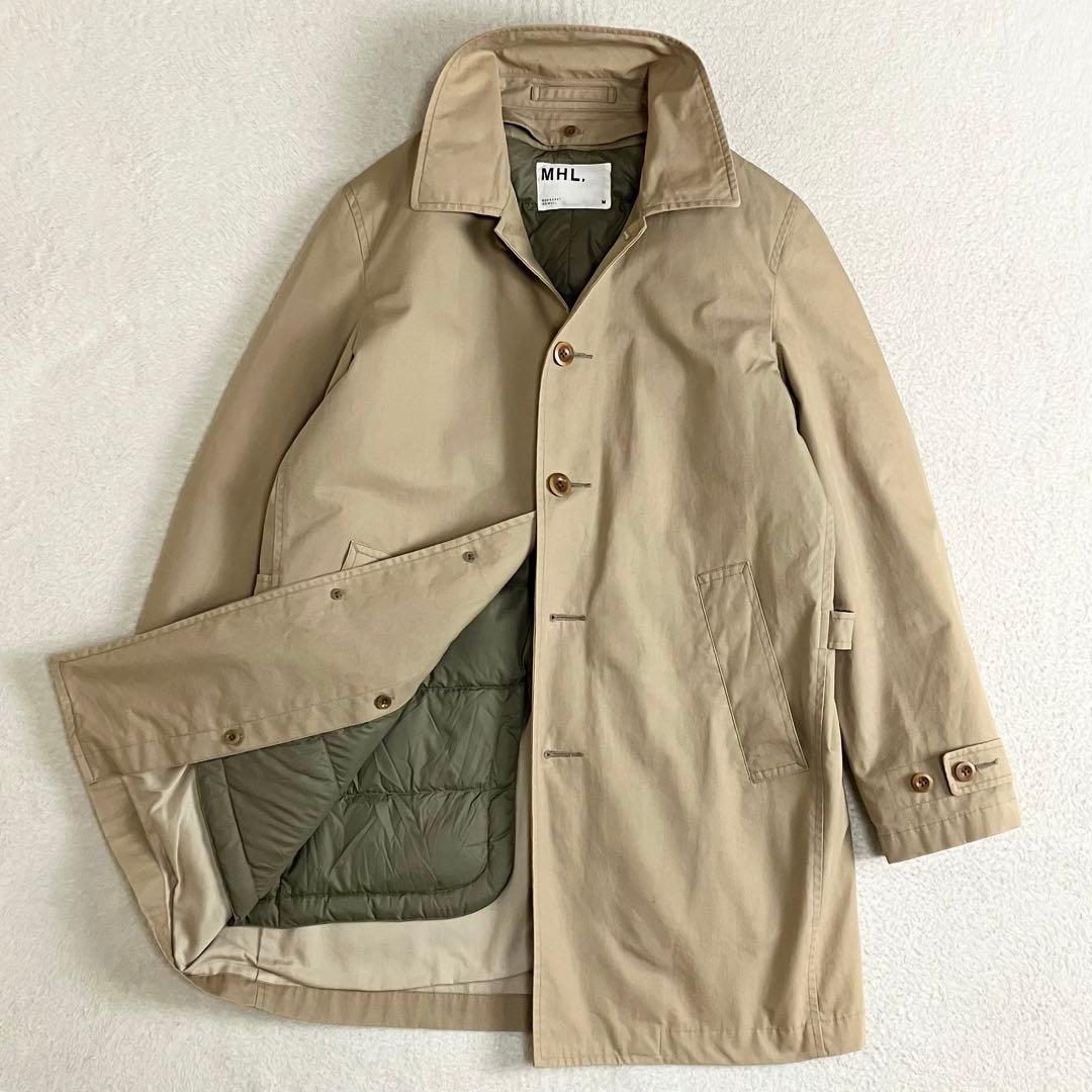 MHL ステンカラーコート ダウンライナー 着脱可　M ベージュ 匿名配送