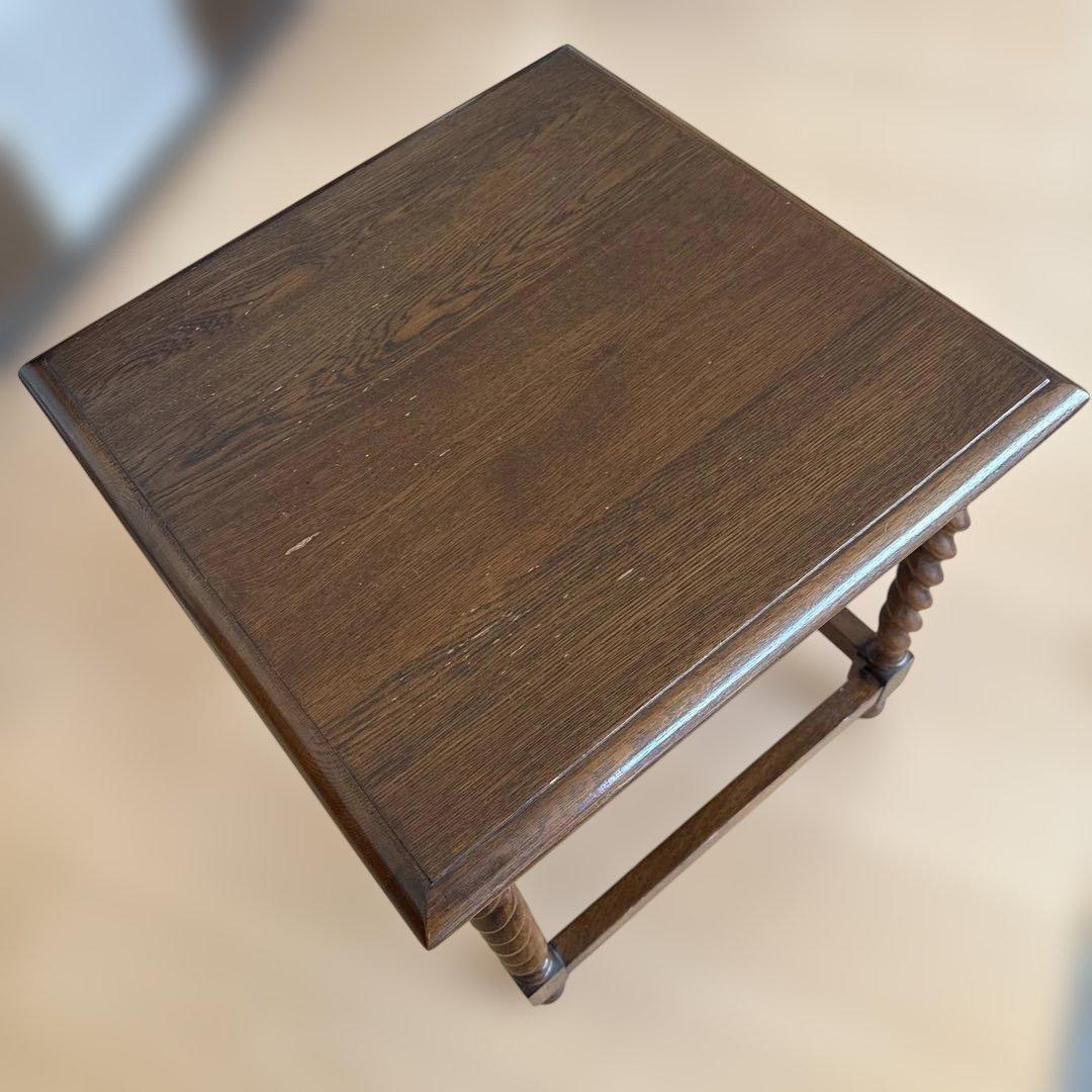 日本製 ヴィンテージ 木製 サイドテーブル オーク 天然木 アンティーク