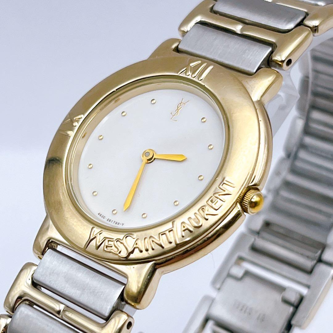 イヴサンローラン　メンズ　腕時計　クォーツ