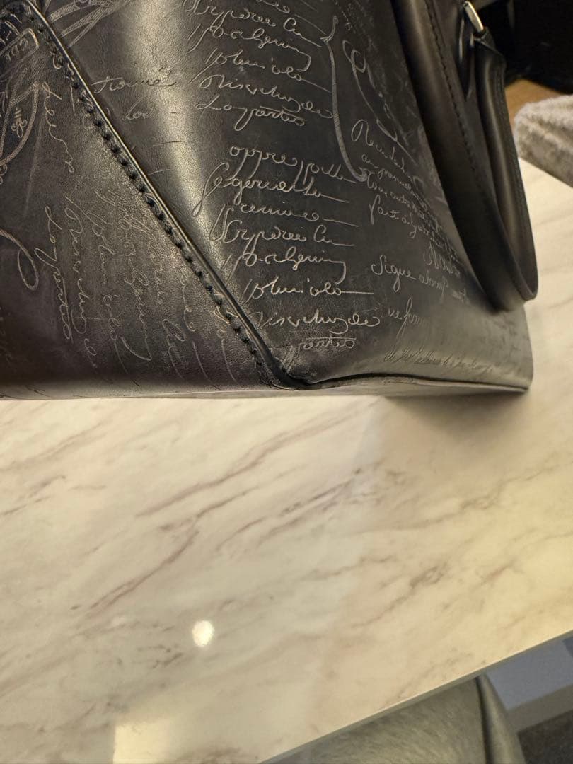 たかひろっちBerluti ブラックレザー トートバッグ