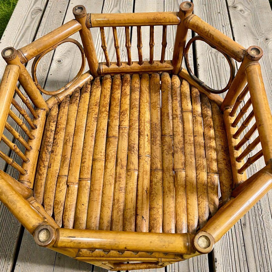 ブライトン パビリオン スタイル ランプサイドテーブル バンブー家具 英国製