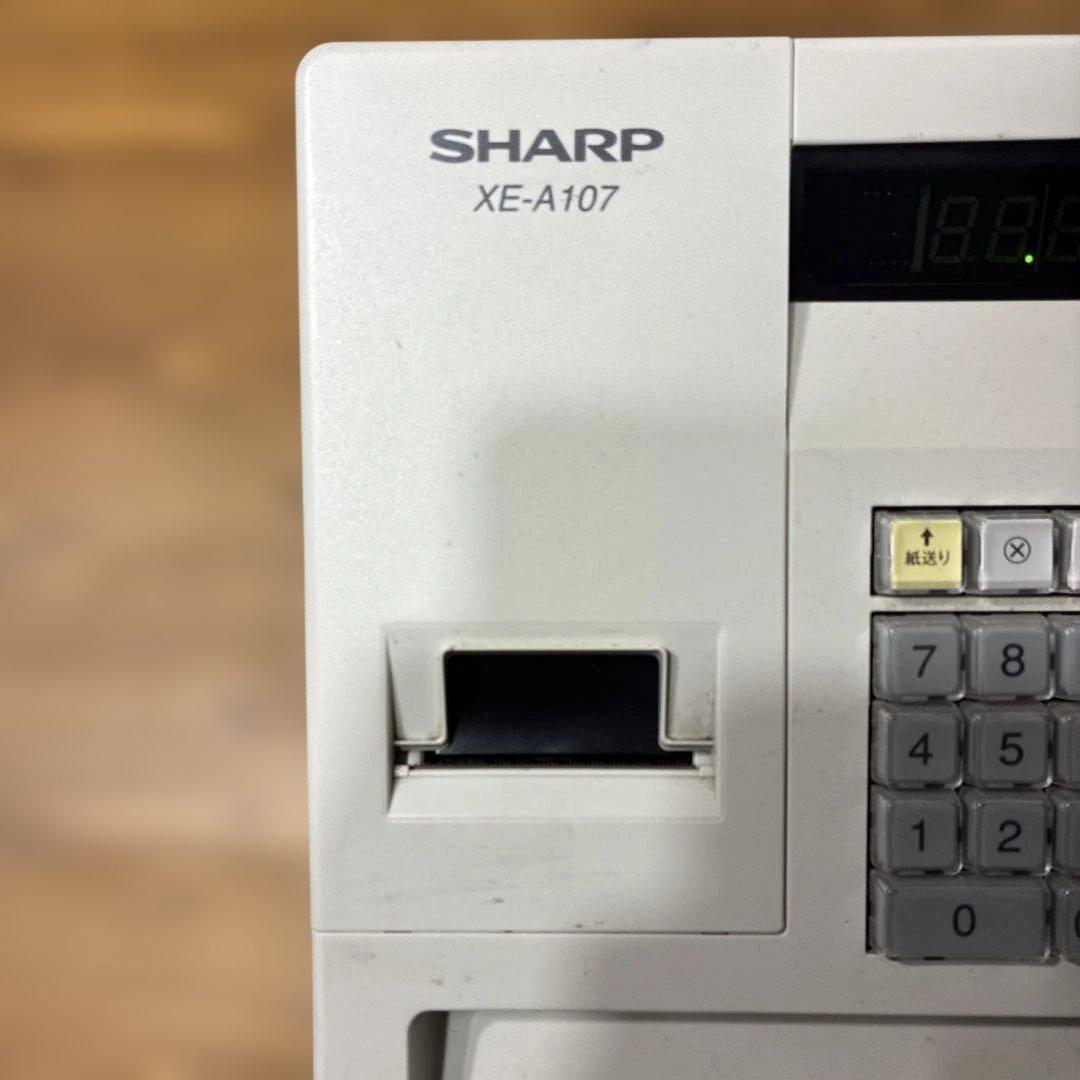 シャープ 電子レジスタ 4部門 ホワイト系 XE-A107-W SHARP