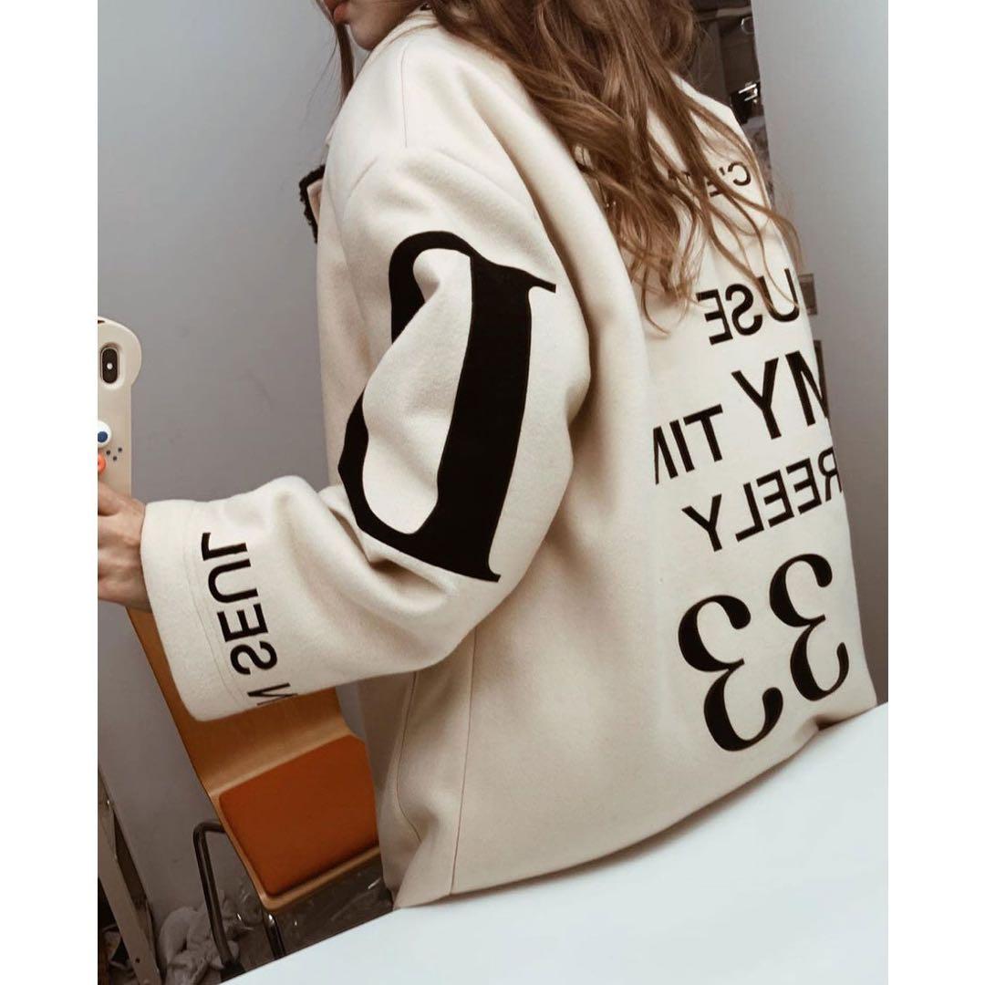 s*o様 Darich レタリングメルトンコート