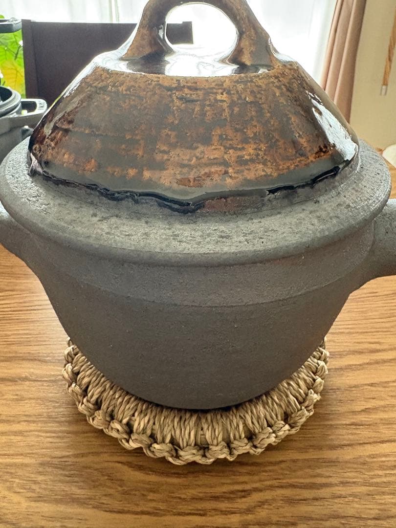 【希少入手困難】岩井窯 蓋付片手土鍋（大）