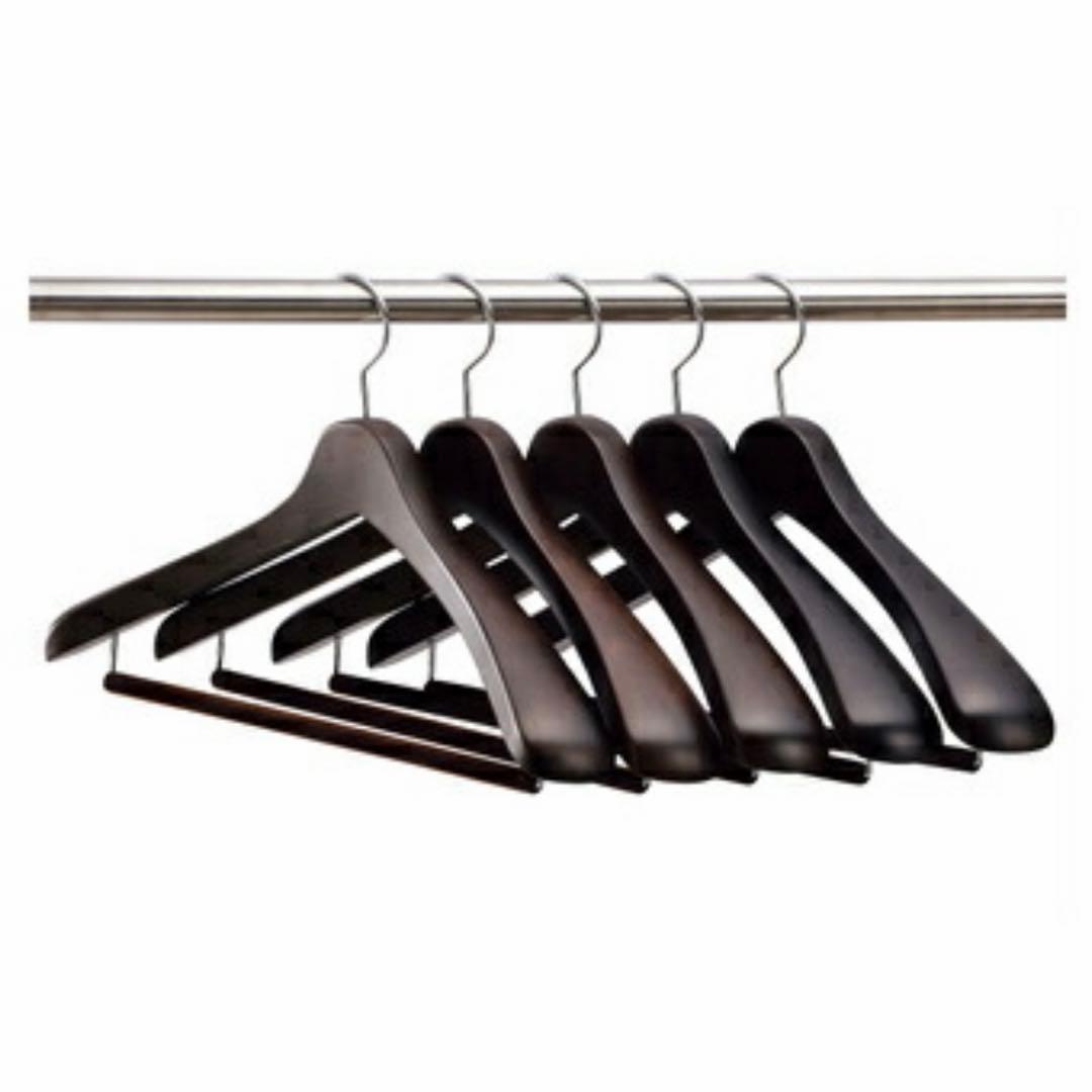 NAKATA HANGER SET-01 木製メンズスーツハンガー ５本組