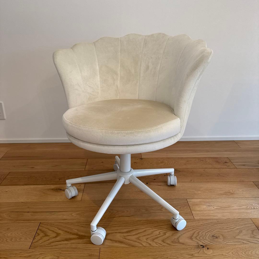 Francfranc シェル デスクチェア ホワイト