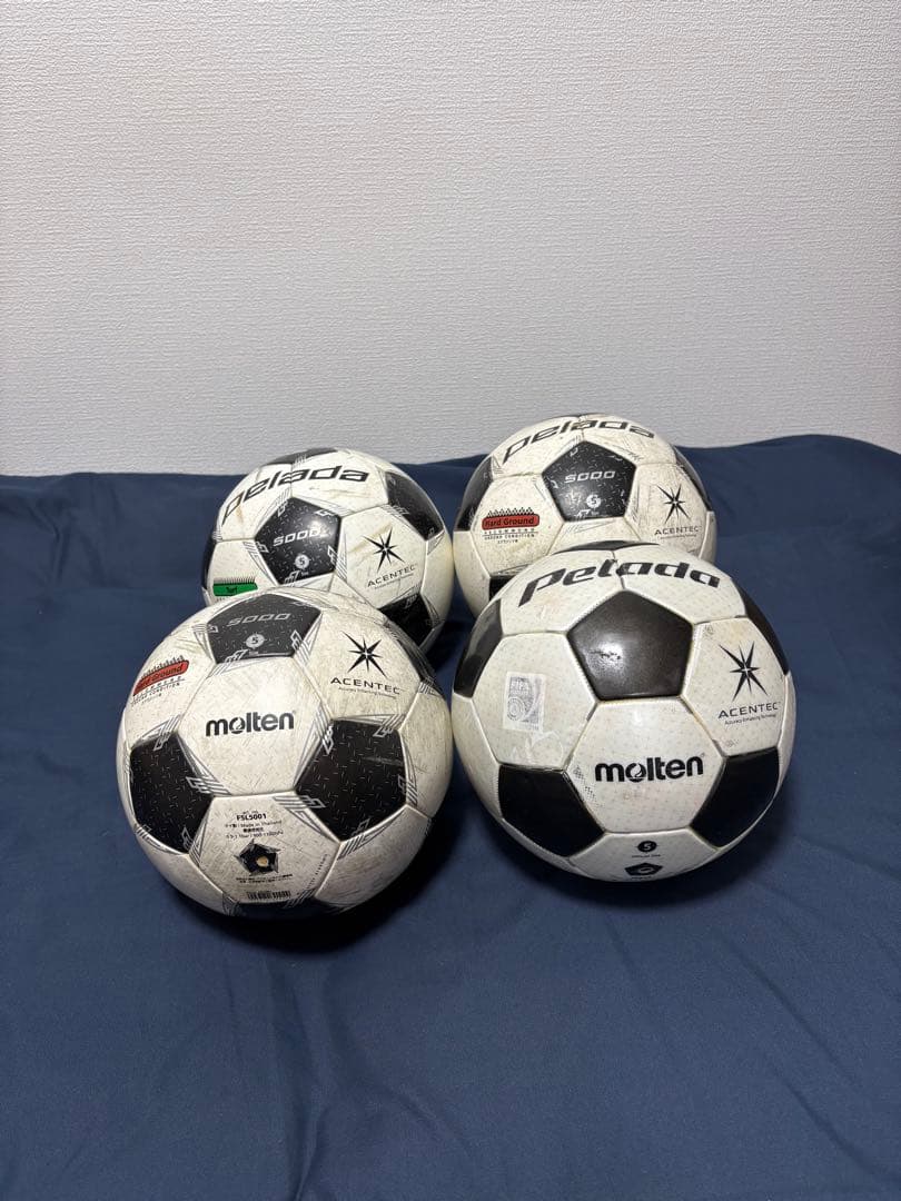 モルテンサッカーボール5号球4個セット