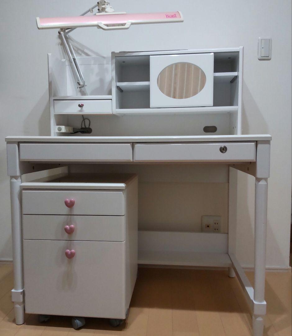 引き取り限定　コイズミ　学習デスク　デスクワゴン　ロニィデザイン