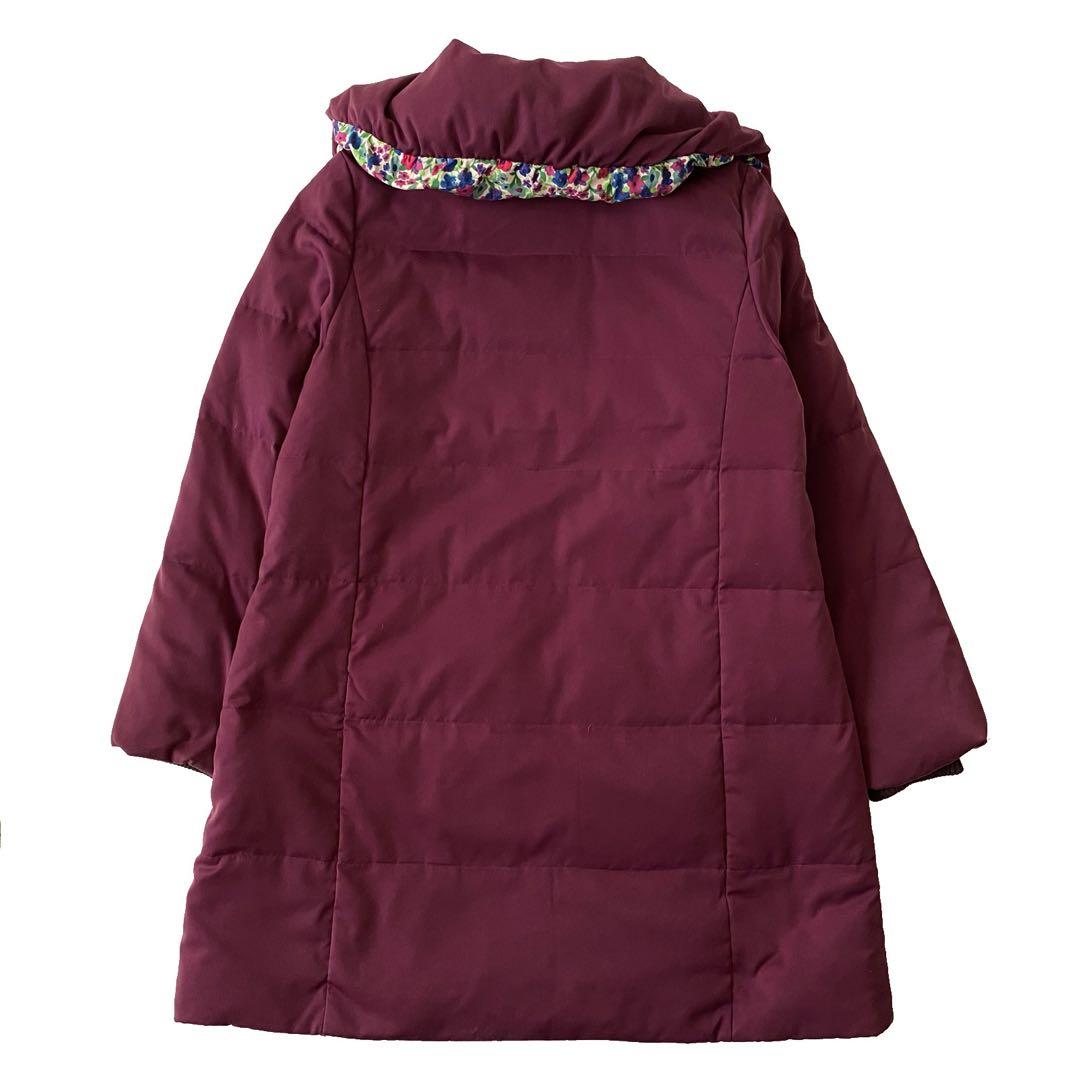 Jocomomola ホコモモラ 花柄 リバーシブル ダウンコート 42