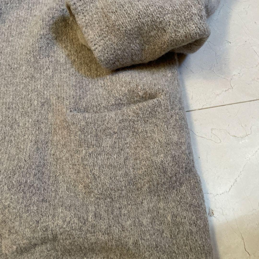 ローレンマヌージアンCAPOTEフードロングコートグレージュ