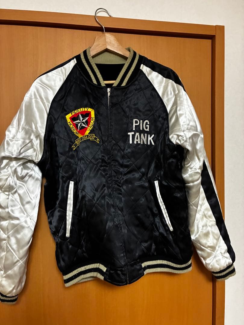 美品・Lステュディオダルチザン ALABUTA スカジャン リバーシブル 別珍