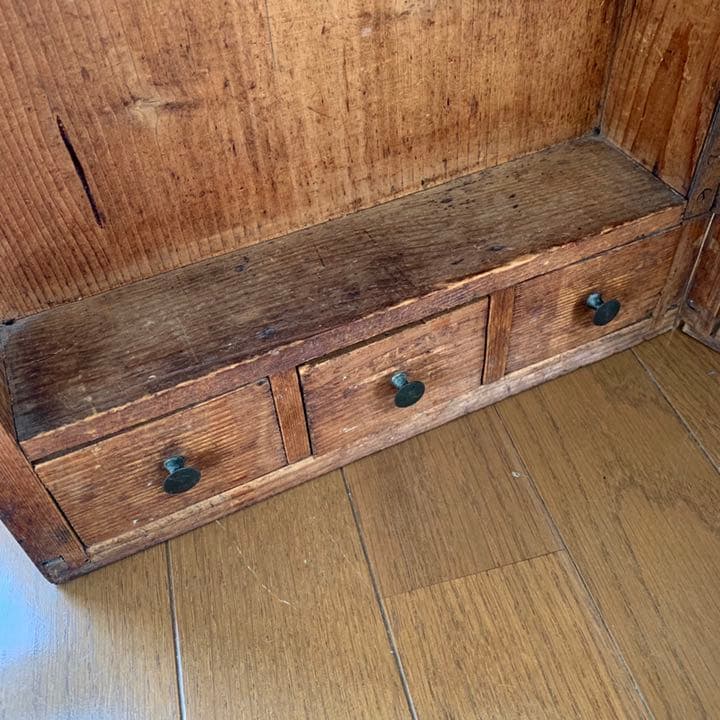 フランスアンティーク　特大ツールボックス　木製　レア