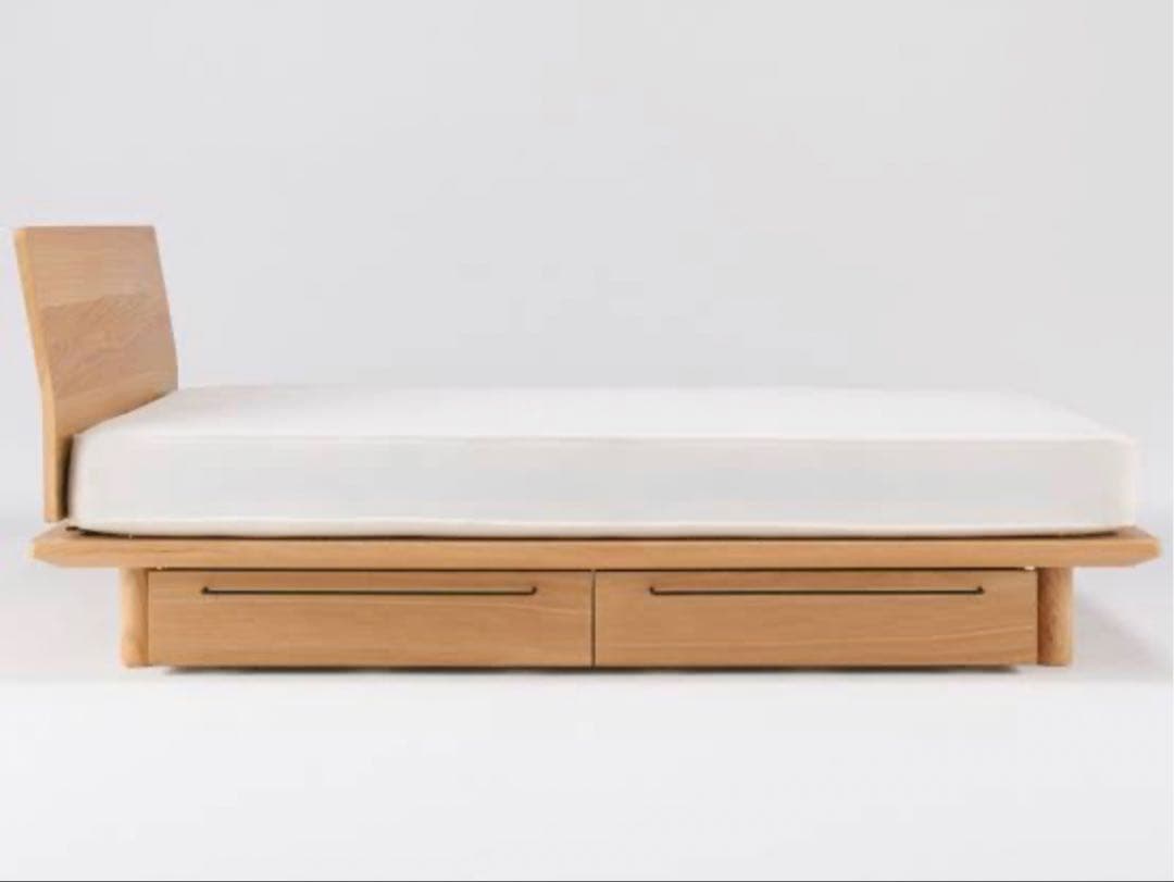 【専用】無印良品 MUJI セミシングルベッド 収納+ヘッドボード付き