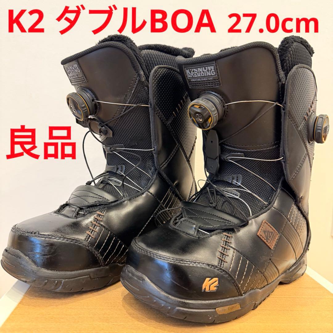 K2 ダブル BOA FOCUS 27.0cm スノーボード ブーツ ブラック