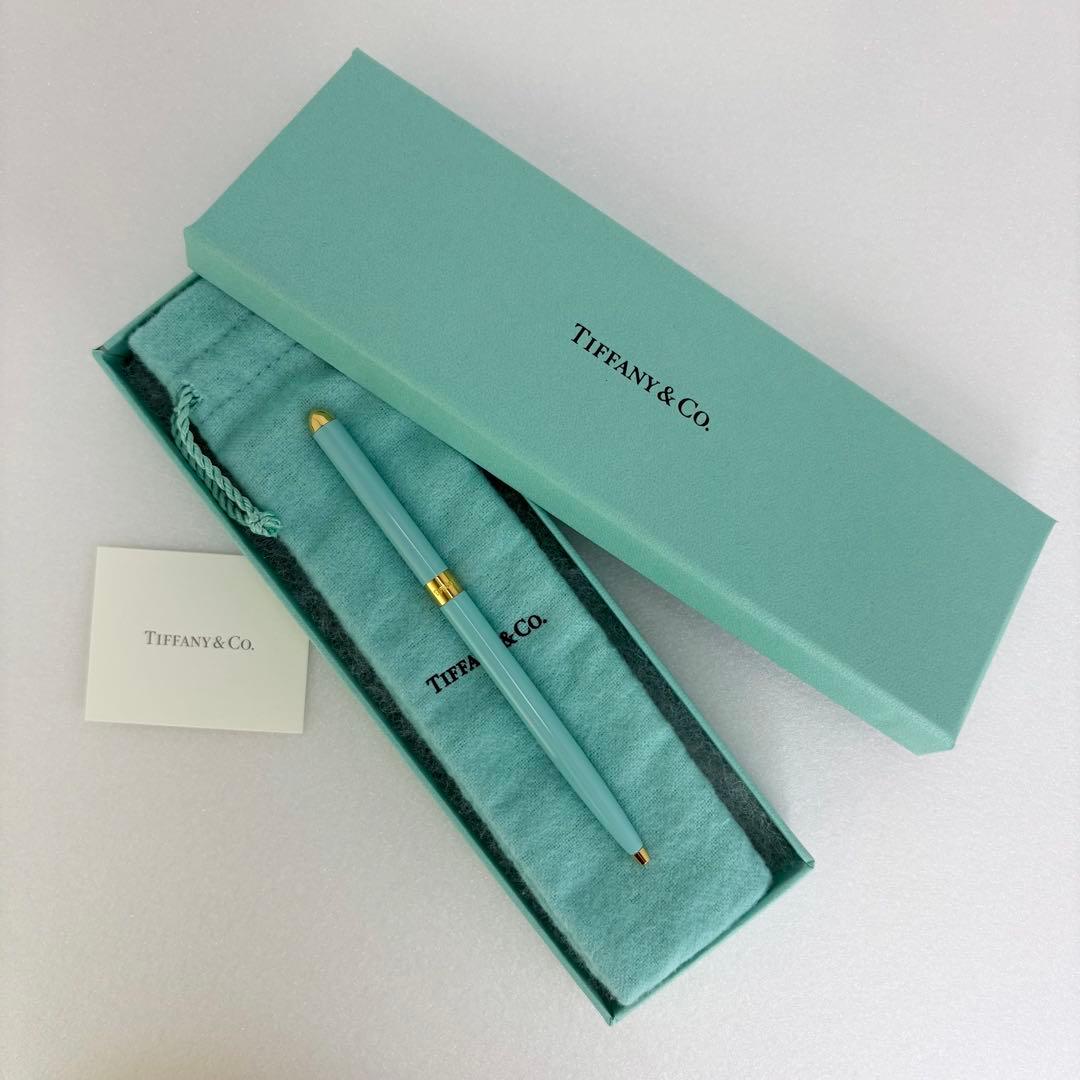 【新品未使用】箱付 Tiffany&Co ティファニー ボールペン　回転式　黒色
