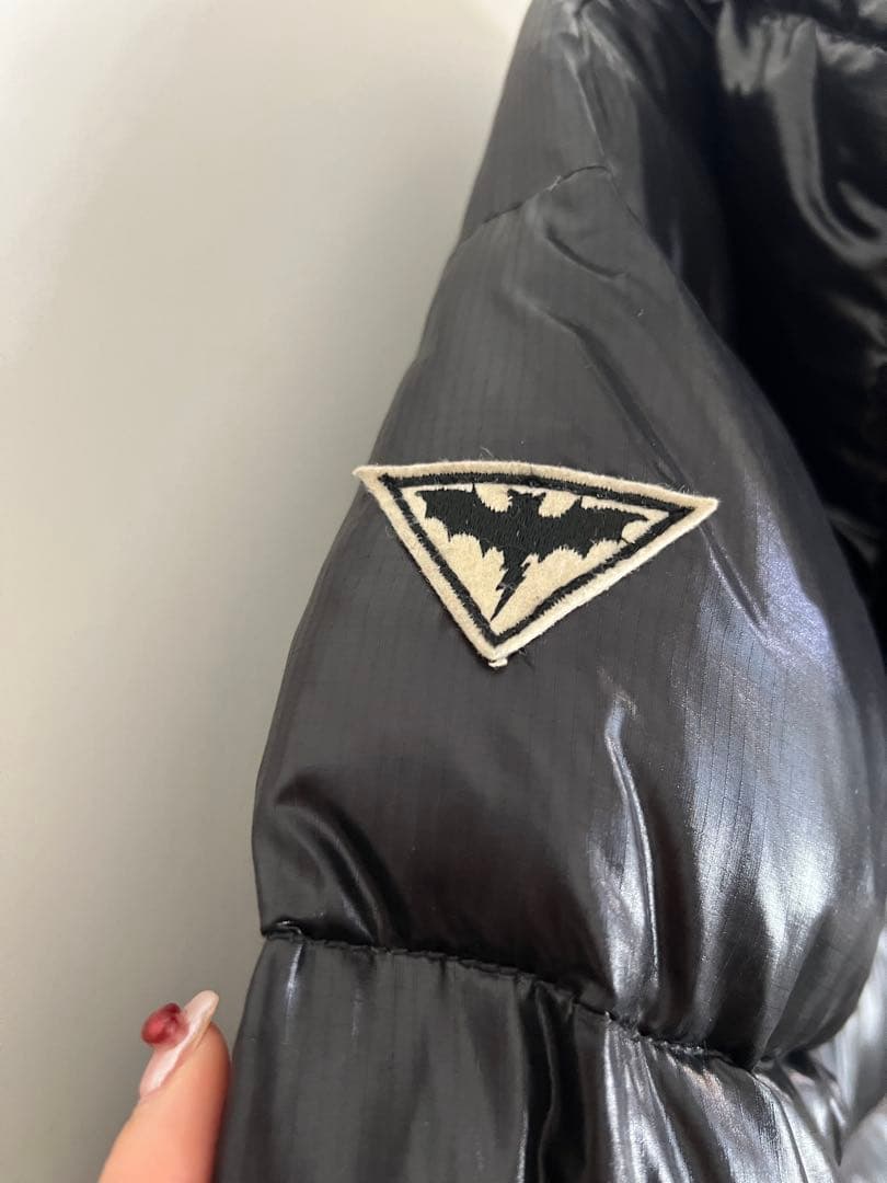 ff⚠️L.C.B. BAT フード付き黒ダウンジャケット