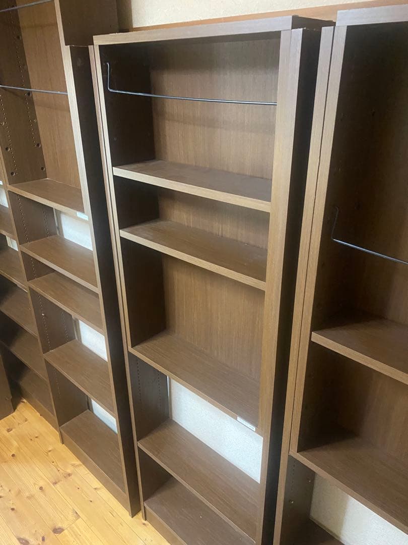 6つセット　ブラウン本棚 複数棚付き　京都府京田辺市引き取りのみ