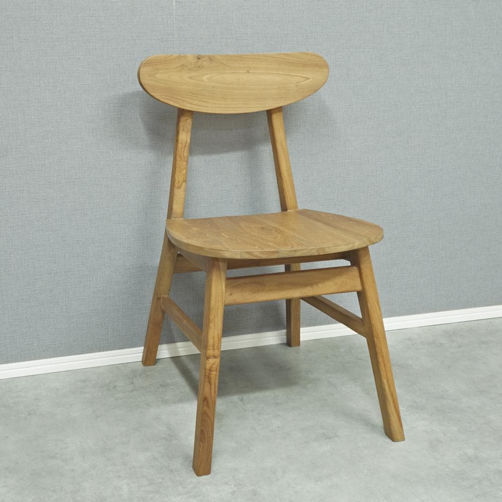 チークチェア（ナチュラル）　ダイニングチェア　無垢　teak シンプル
