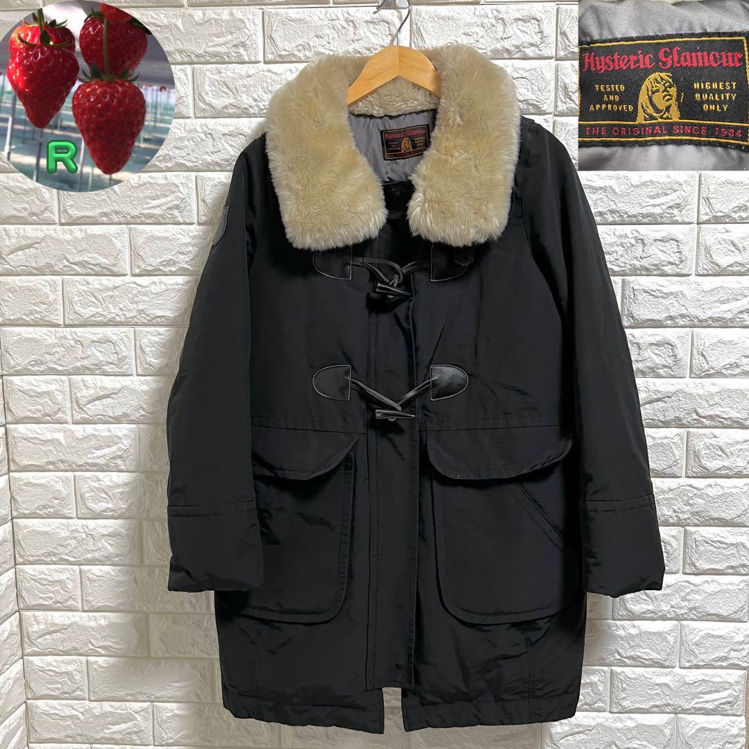 良品✨ヒステリックグラマー✨ 中綿入りダッフルコート 黒 フリーサイズ