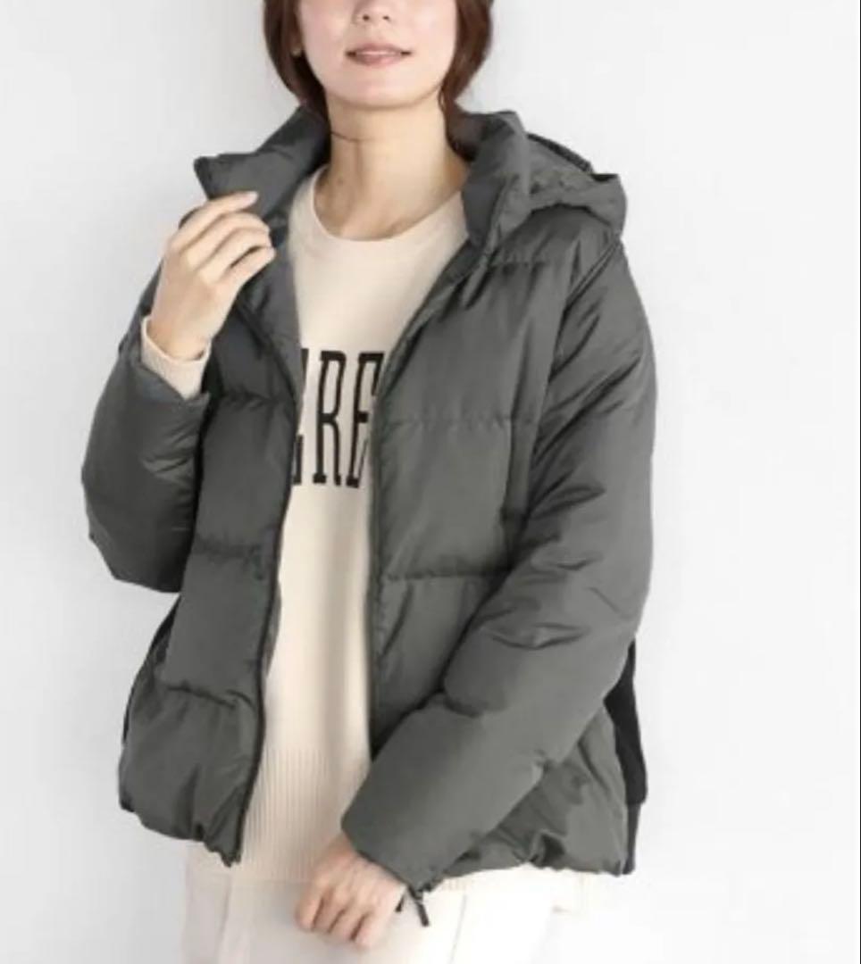 YORT 異素材ダウンジャケット　ブルゾン