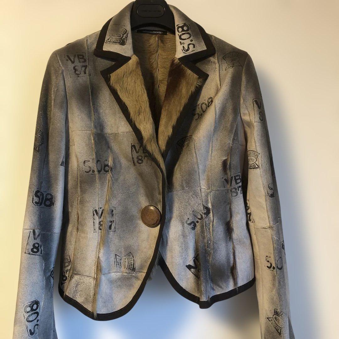 collectionPRIVEE? コレクションプリヴェ　ヤギ革ジャケット46