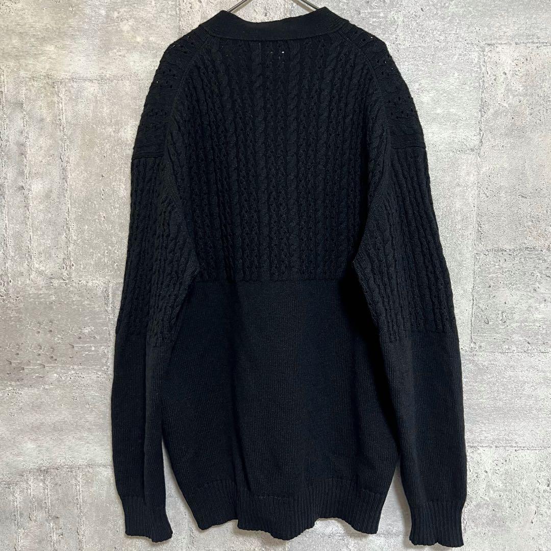 超希少 Yohji Yamamoto プールオム カーディガン ウール ケーブル