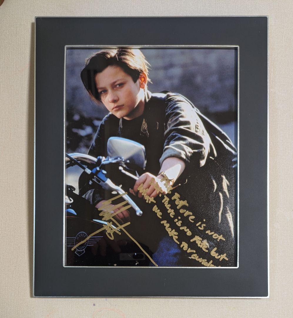 1/31までの出品　エドワード・ファーロング　直筆サインポートレート　ハリコン