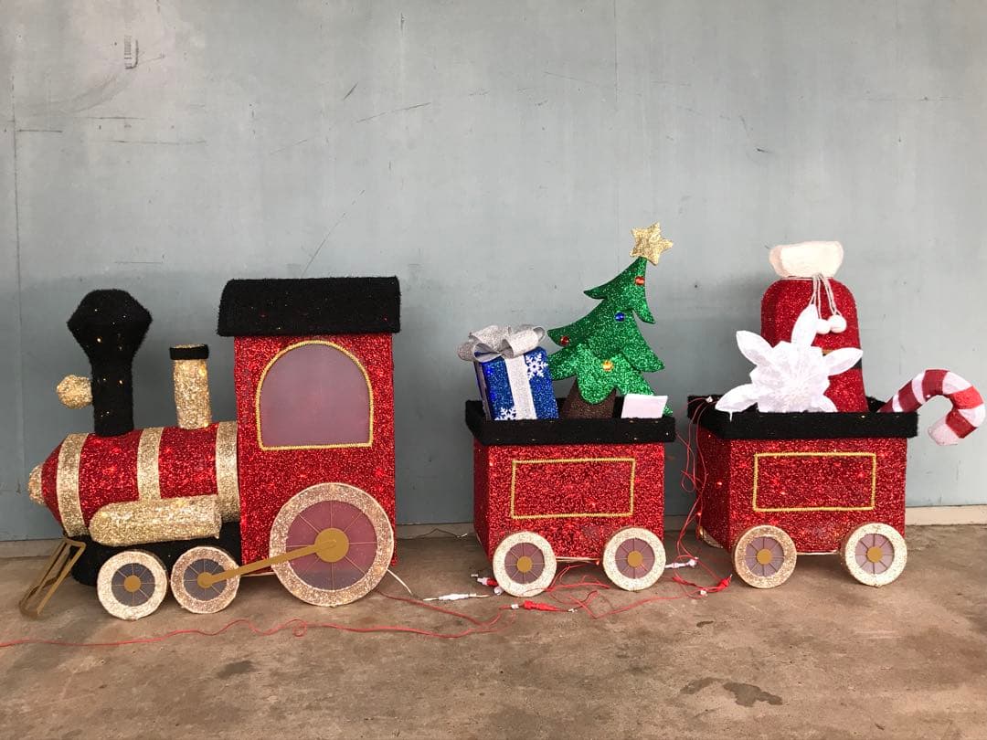 【展示品・箱無し】コストコクリスマス装飾 列車セット