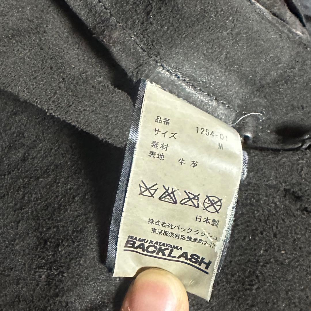 イサムカタヤマ　バックラッシュ　イタリアンダブルショルダー　シングルライダース