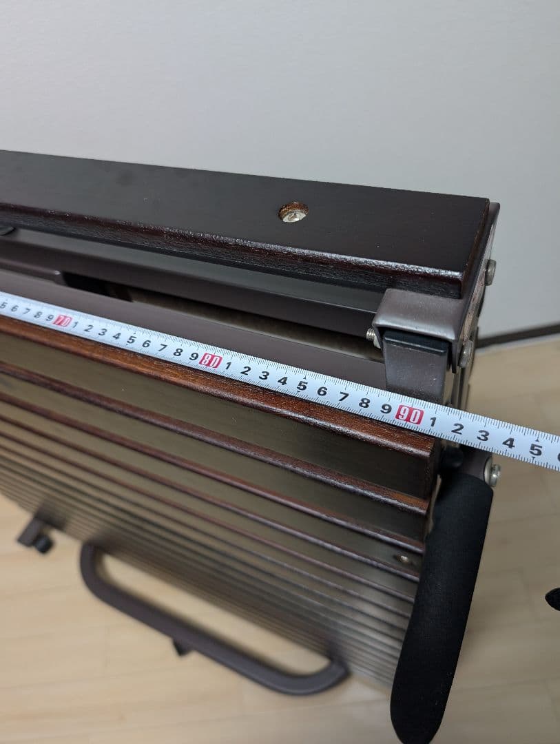 折りたたみベッド ダークブラウン シングルサイズ