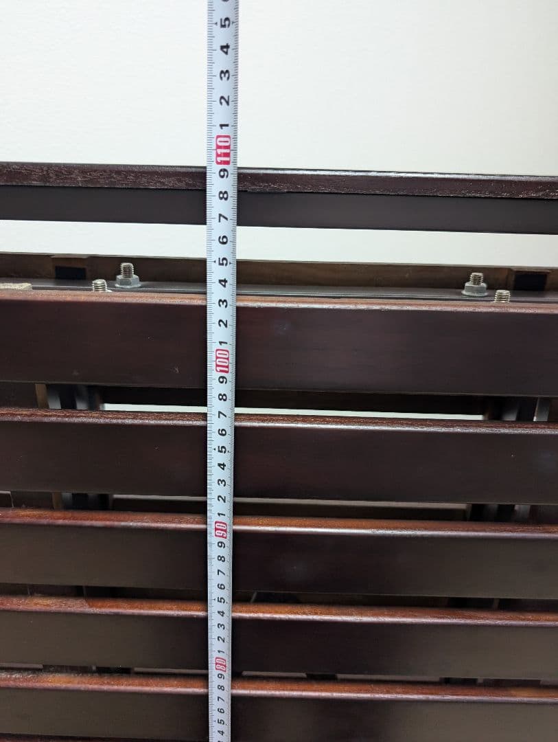 折りたたみベッド ダークブラウン シングルサイズ