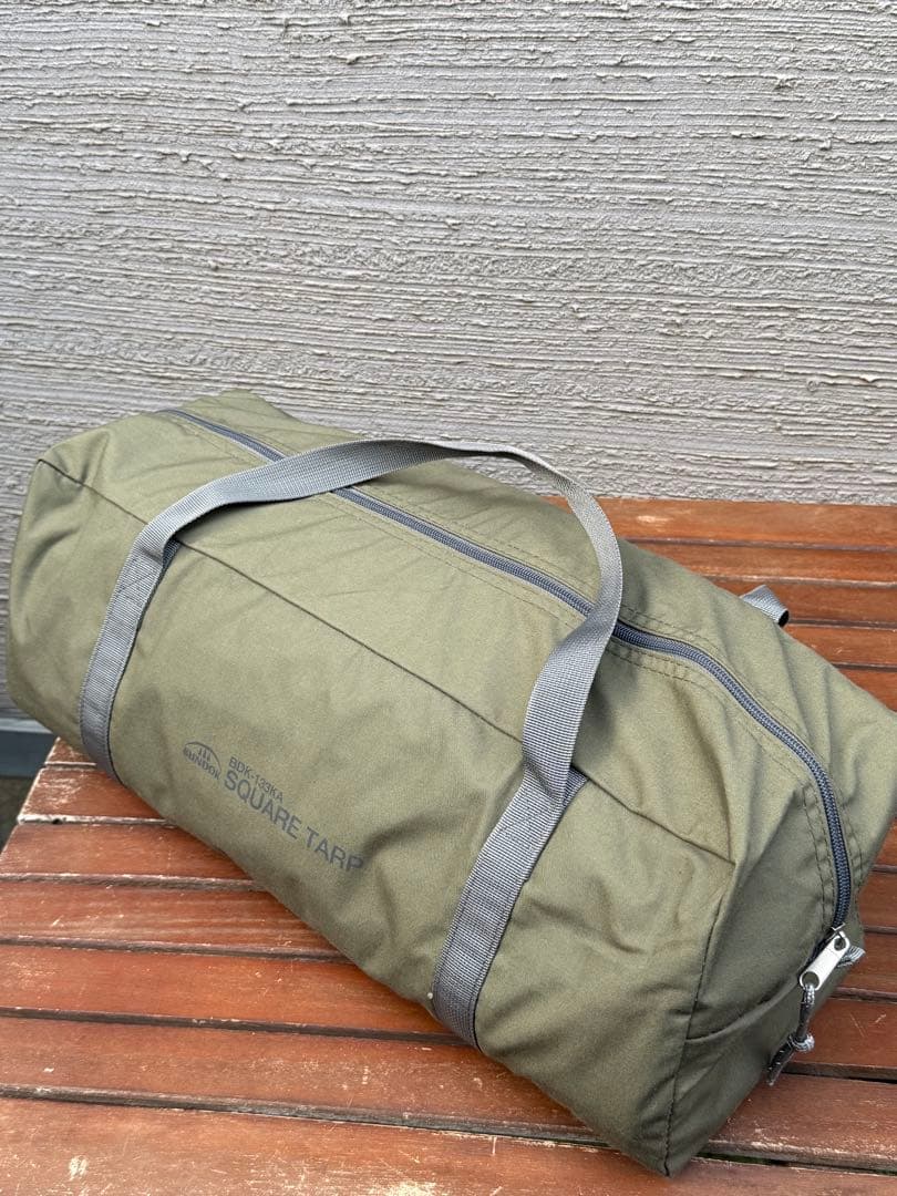 【新品】バンドック スクエアタープ TC カーキ アジャスターポール 2本おまけ